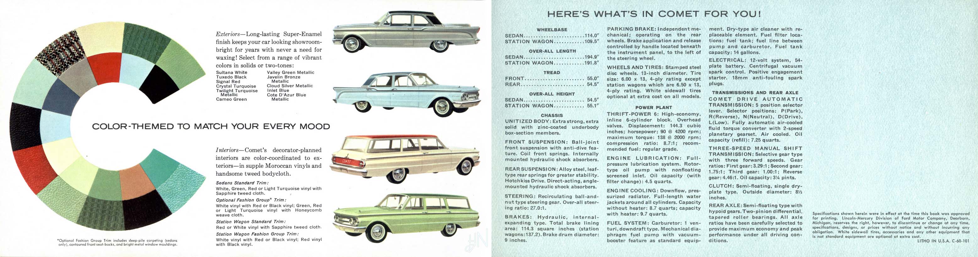 1960 Mercury Comet brochure